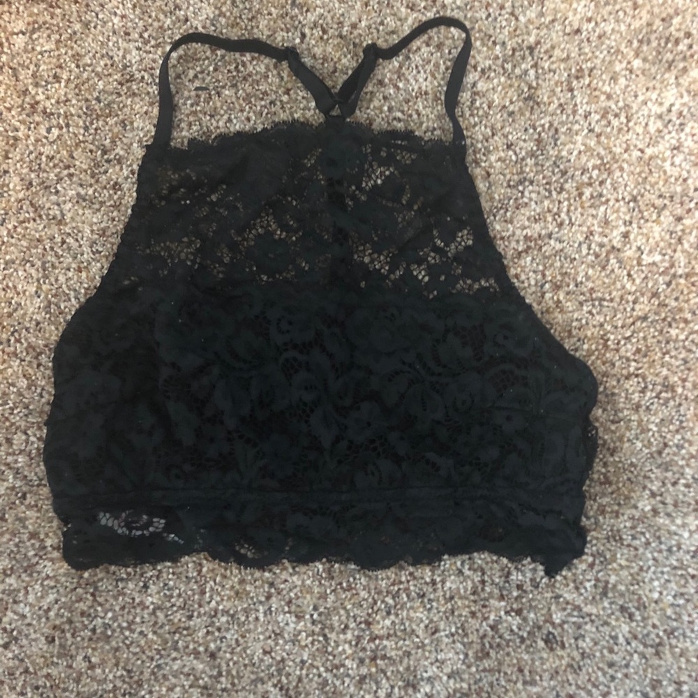 Black, halter, lace bralette! 3/$20